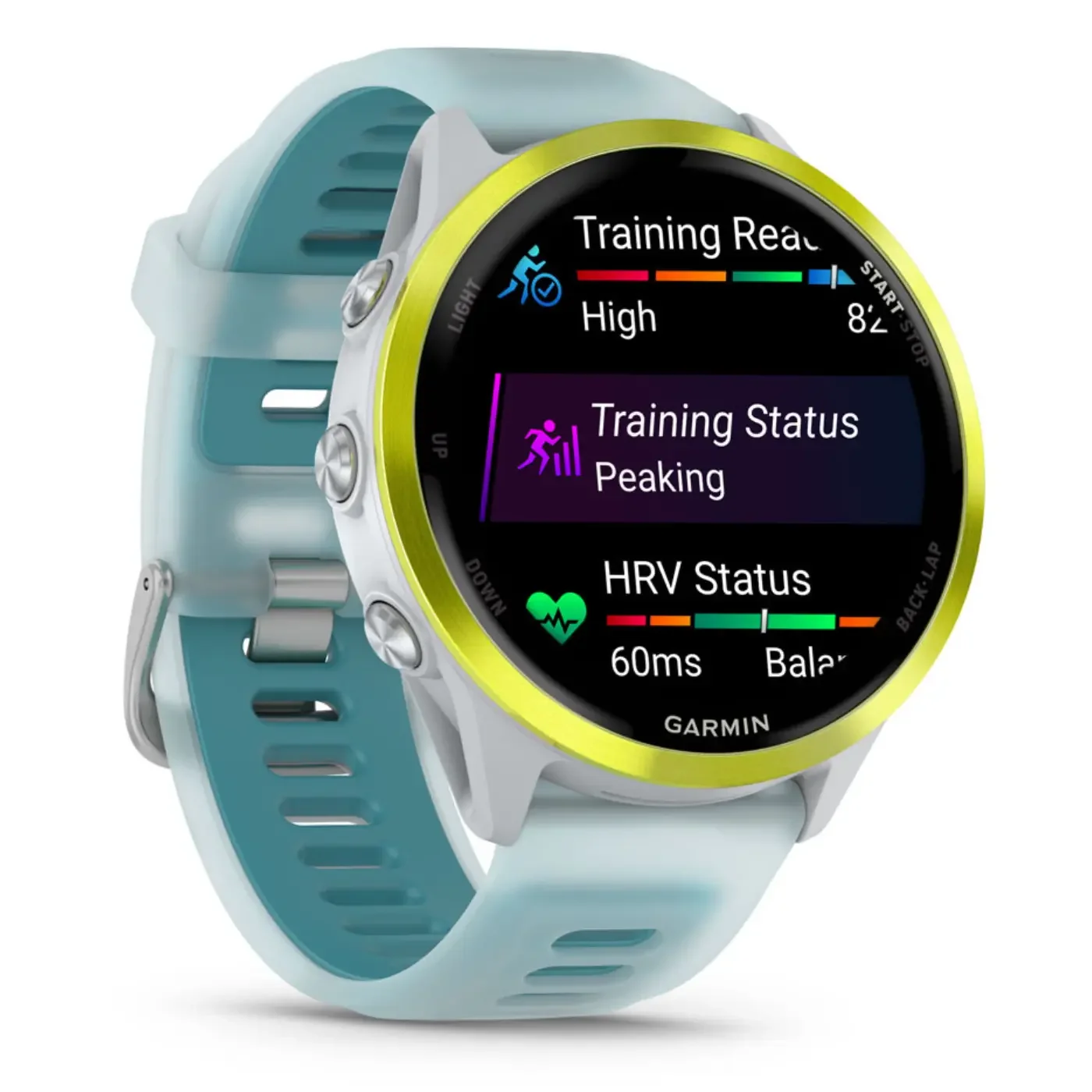 Garmin Forerunner 570 - 47mm | Whitestone/Amp Yellow - Image 4