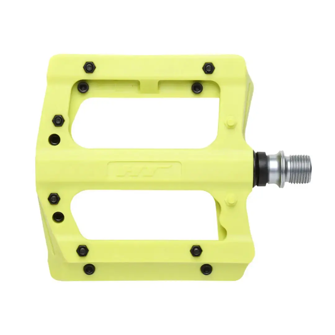 HT Components PA12A Pedals - Platform Composite | Neon Green