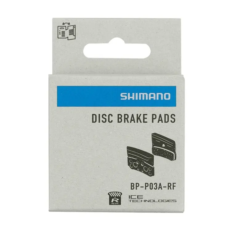 Shimano P03A-RF Disc Brake Pad and Spring - Resin | Finned | One Pair - Image 2