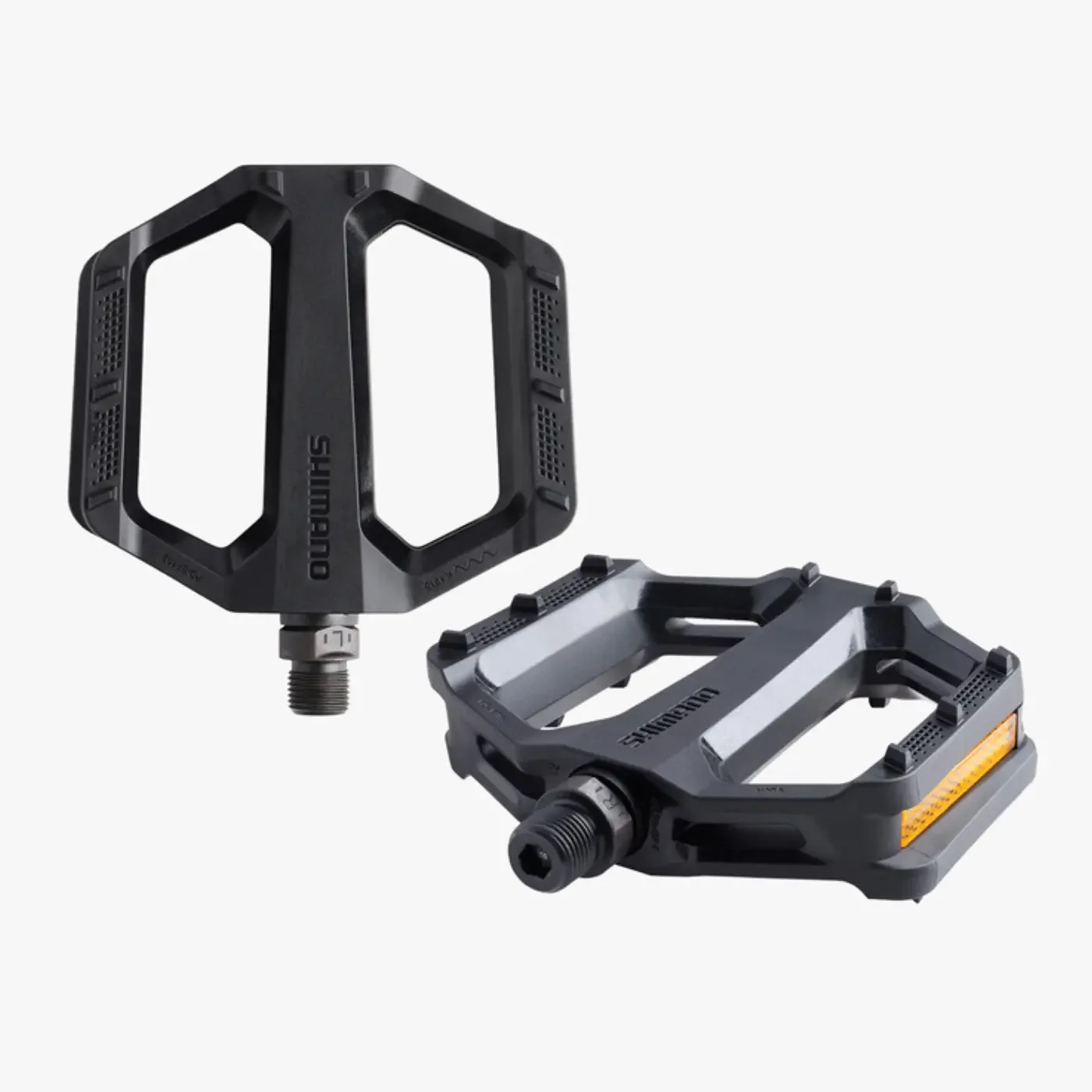 Shimano PD-EF102 Flat Pedal w/ Reflector - Black