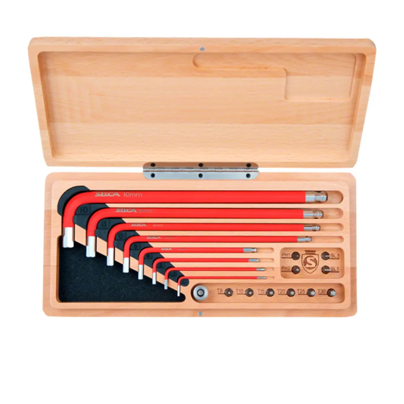 Silca HX-One Hex Wrenches and Drive Tool Kit with Wood Case