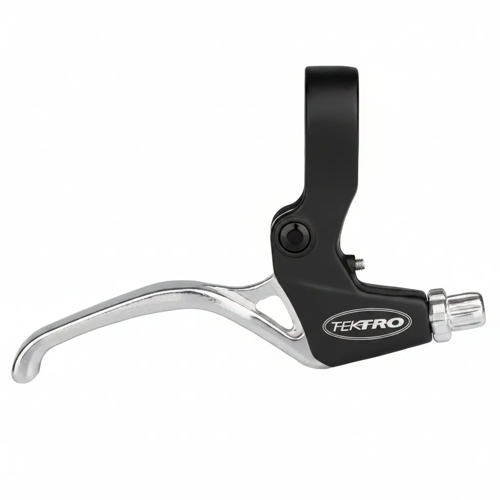 Tektro TS325 Linear Pull Brake Lever Set - Black/Silver - Image 3