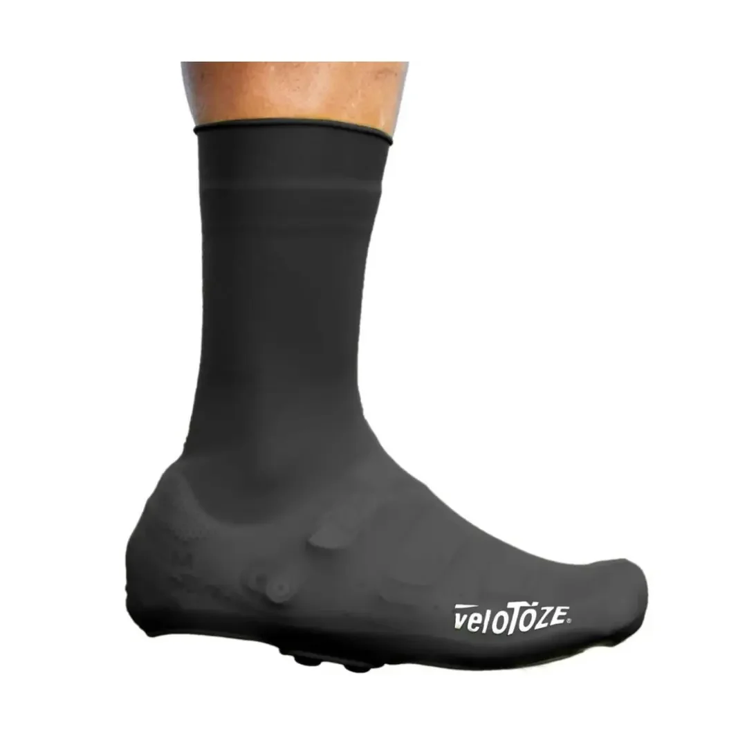 VeloToze Tall Silicone Shoe Covers With Snaps - Black