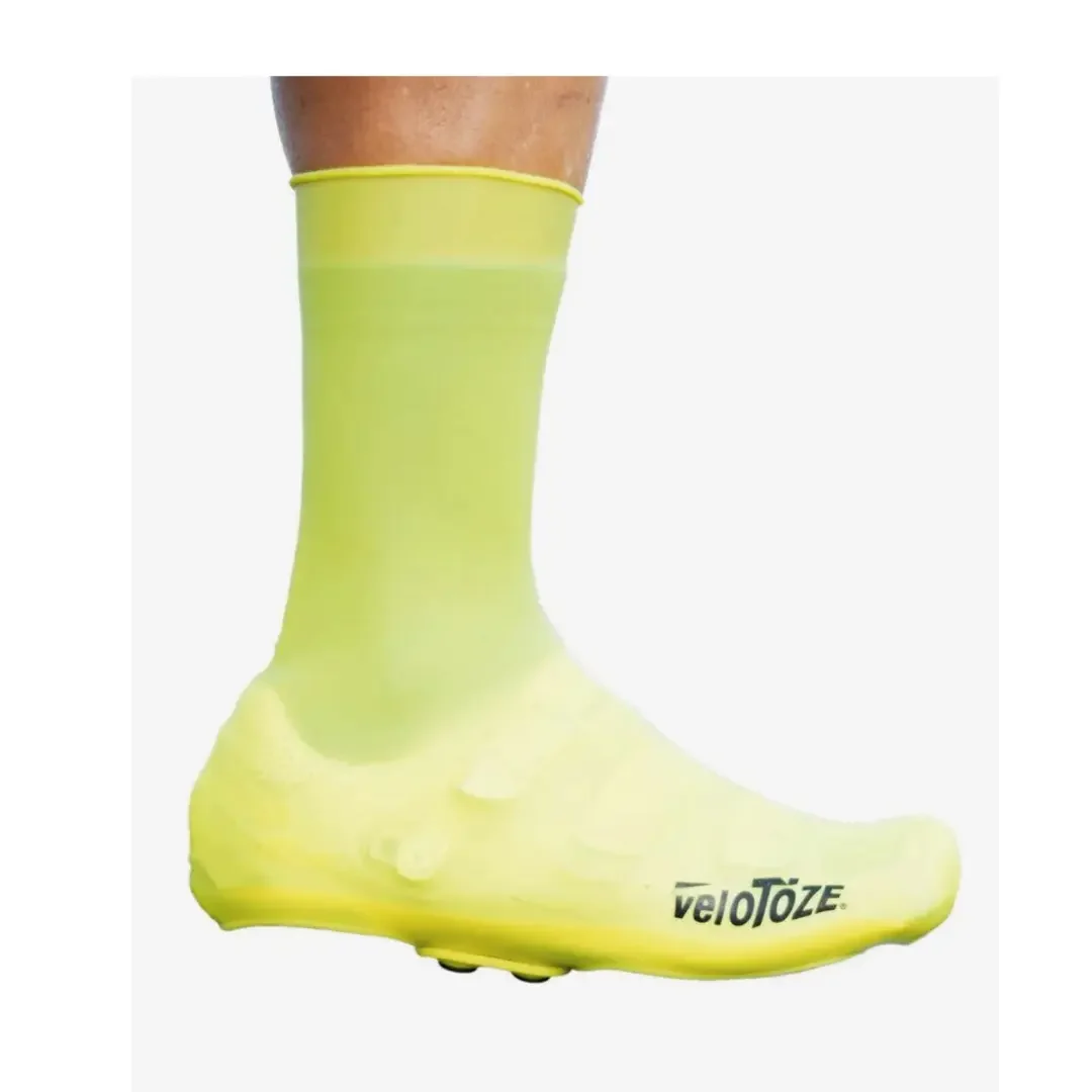 VeloToze Tall Silicone Shoe Covers With Snaps - Viz Yellow
